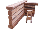 Realisation de comptoir en bois massif